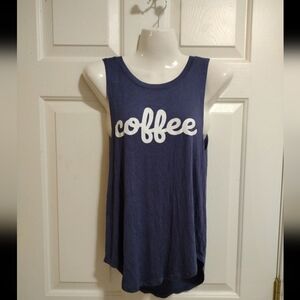 Grayson/Threads "Coffee" Navy Blue Tank Top Size XS
